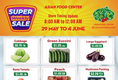 Asian Food Centre (Wanless Dr.) Flyer May 29 to June 4