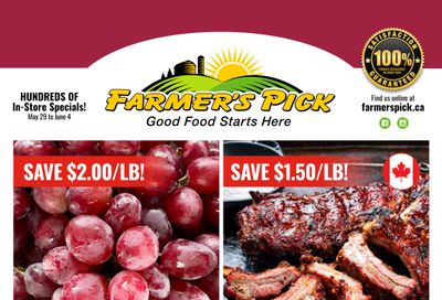 Farmer's Pick Flyer May 29 to June 4
