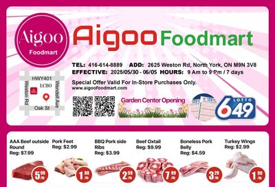 Aigoo Foodmart Flyer May 30 to June 5
