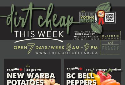 The Root Cellar Flyer May 29 to June 4