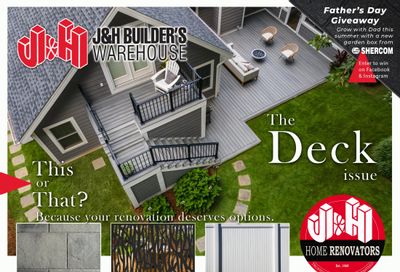 J&H Builder's Warehouse Flyer May 29 to June 11