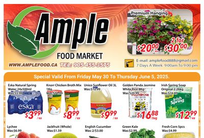 Ample Food Market (Brampton) Flyer May 30 to June 5