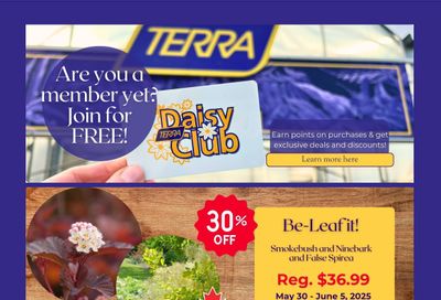 Terra Greenhouses Flyer May 30 to June 5