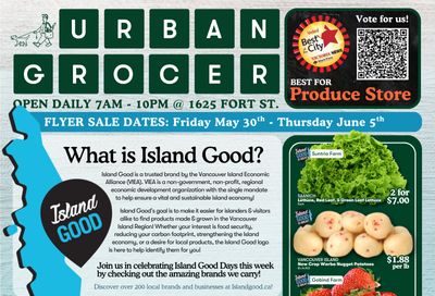 Urban Grocer Flyer May 30 to June 5
