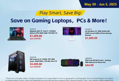 Canada Computers Flyer May 30 to June 5