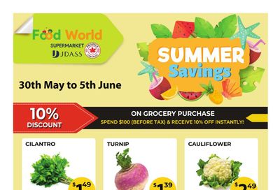 Food World Supermarket Flyer May 30 to June 5