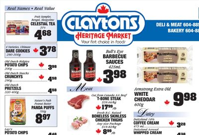 Claytons Heritage Market Flyer May 30 to June 5 Claytons Heritage Market Flyer May 30 to June 5