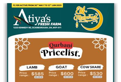 Atiya's Fresh Farm Flyer May 30 to June 12