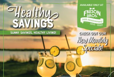 Freson Bros. Healthy Savings Flyer May 30 to June 26
