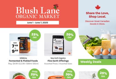Blush Lane Organic Market Flyer June 1 to 7