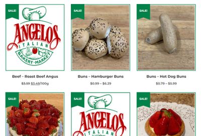 Angelo's Italian Bakery Monthly Specials June 1 to 30 Angelo's Italian Bakery Monthly Specials June 1 to 30