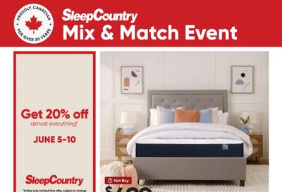 Sleep Country Flyer June 3 to 10