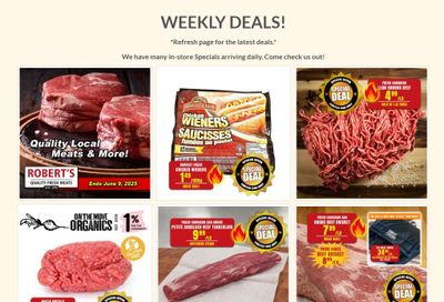 Robert's Fresh and Boxed Meats Flyer June 2 to 9