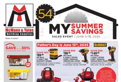 McMunn & Yates Building Supplies Flyer June 5 to 18 McMunn & Yates Building Supplies Flyer June 5 to 18