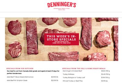 Denninger's Weekly Specials June 4 to 10