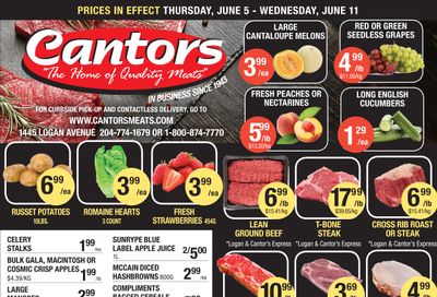 Cantor's Meats Flyer June 5 to 11