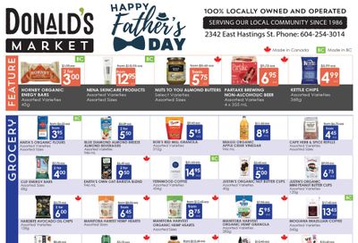 Donald's Market Flyer June 5 to 18 Donald's Market Flyer June 5 to 18
