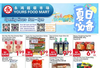 Yours Food Mart Flyer June 6 to 12 Yours Food Mart Flyer June 6 to 12