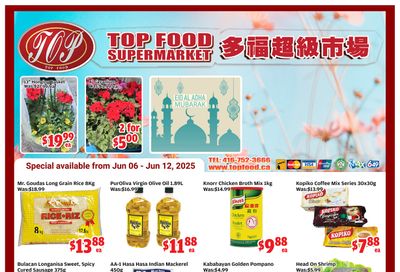 Top Food Supermarket Flyer June 6 to 12 Top Food Supermarket Flyer June 6 to 12