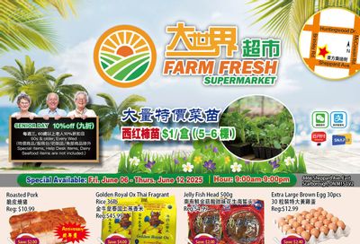Farm Fresh Supermarket Flyer June 6 to 12