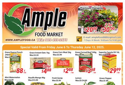 Ample Food Market (Brampton) Flyer June 6 to 12 Ample Food Market (Brampton) Flyer June 6 to 12