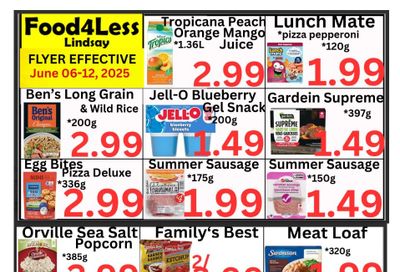 Food 4 Less (Lindsay) Flyer June 6 to 12