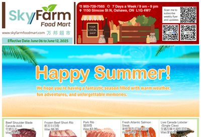 SkyFarm Food Mart Flyer June 6 to 12