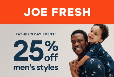 Joe Fresh Flyer June 5 to 11 Joe Fresh Flyer June 5 to 11