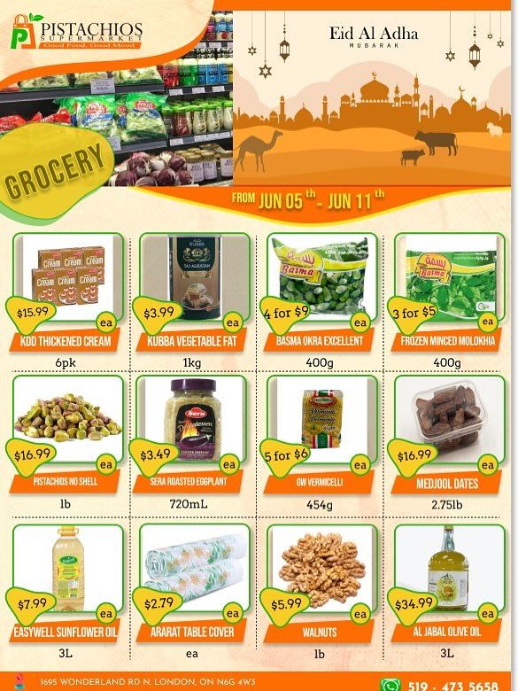 Pistachios Supermarket Flyer June 5 to 11