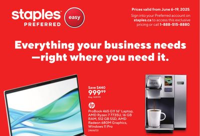 Staples Preferred Flyer June 6 to 19 Staples Preferred Flyer June 6 to 19
