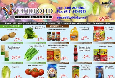 MultiFood Supermarket Flyer June 6 to 12 MultiFood Supermarket Flyer June 6 to 12