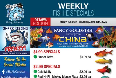Big Al's (Ottawa) Weekly Specials June 6 to 12