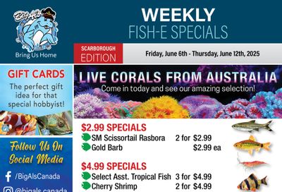 Big Al's (Scarborough) Weekly Specials June 6 to 12