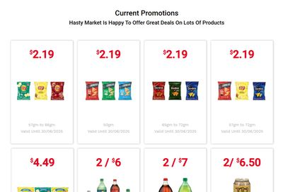 Hasty Market in-store Deals June 1 to 30