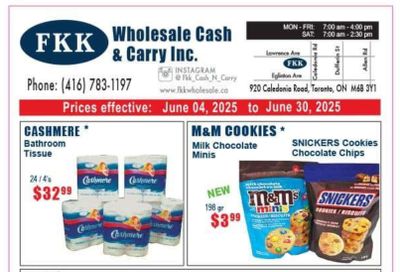 FKK Wholesale Cash & Carry Flyer June 4 to 30 FKK Wholesale Cash & Carry Flyer June 4 to 30