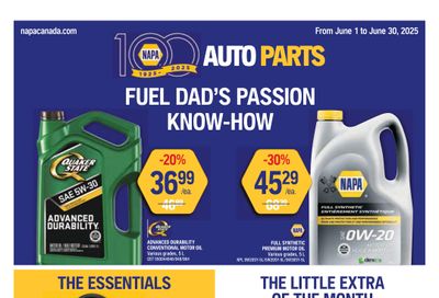 NAPA Auto Parts Flyer June 1 to 30 NAPA Auto Parts Flyer June 1 to 30