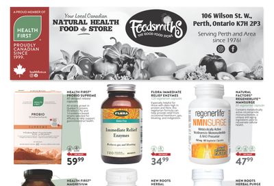 Foodsmiths Health First Flyer June 6 to 21