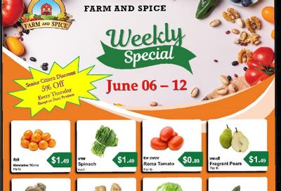 Farm And Spice Grocers Flyer June 6 to 12