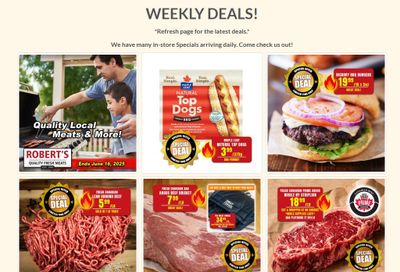 Robert's Fresh and Boxed Meats Flyer June 9 to 16