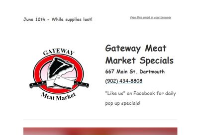 Gateway Meat Market Flyer June 12 to 18