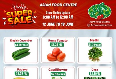 Asian Food Centre (Wanless Dr.) Flyer June 12 to 18