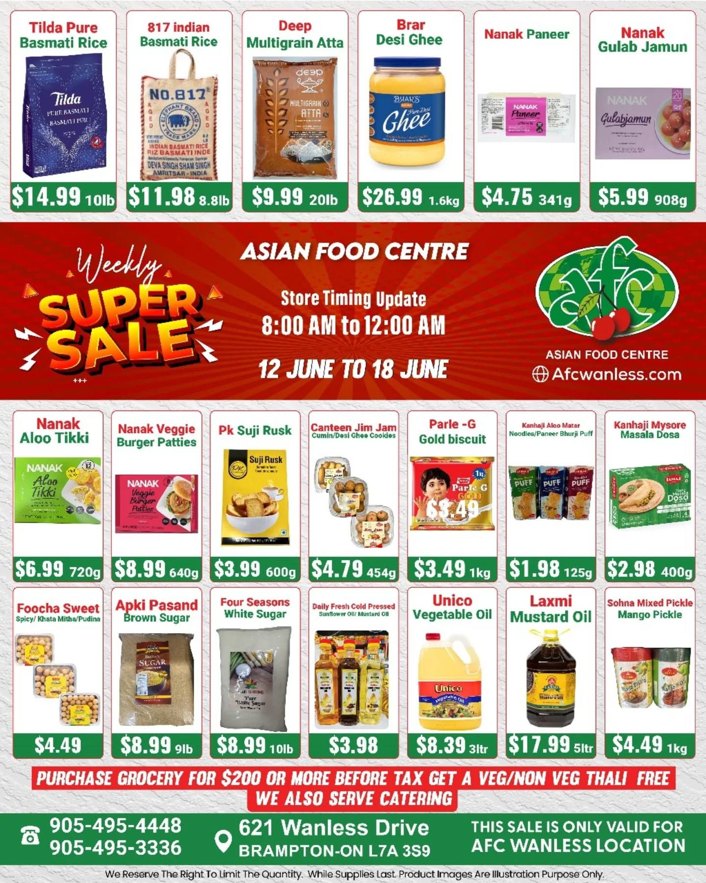 Asian Food Centre (Wanless Dr.) Flyer June 12 to 18
