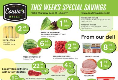 Cousin's Market Flyer June 12 to 17 Cousin's Market Flyer June 12 to 17