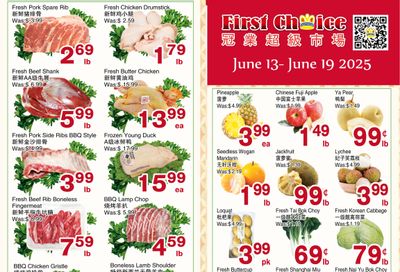 First Choice Supermarket Flyer June 13 to 19