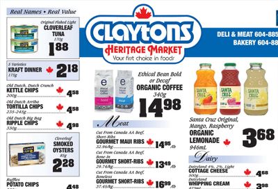 Claytons Heritage Market Flyer June 13 to 19