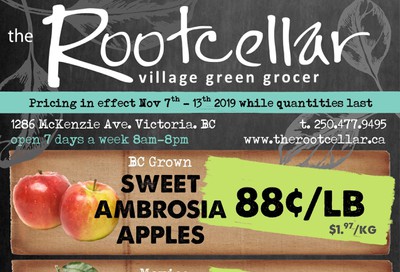 The Root Cellar Flyer November 7 to 13