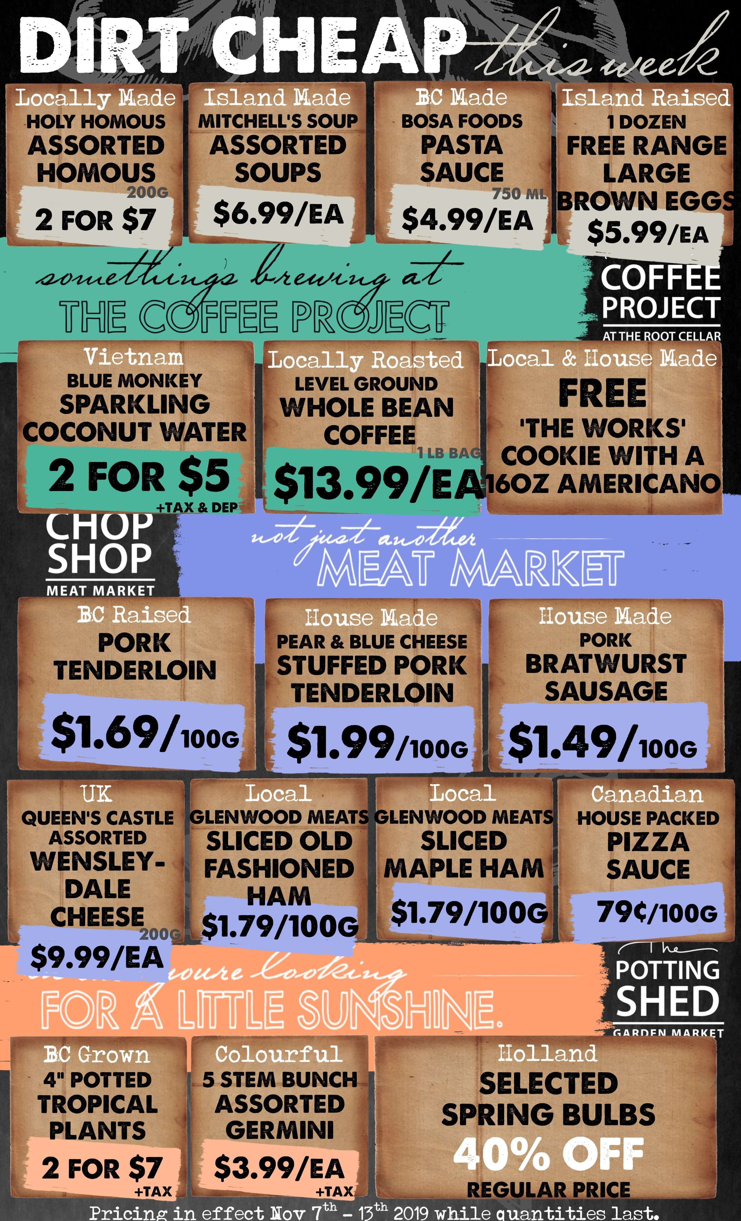 The Root Cellar Flyer November 7 to 13