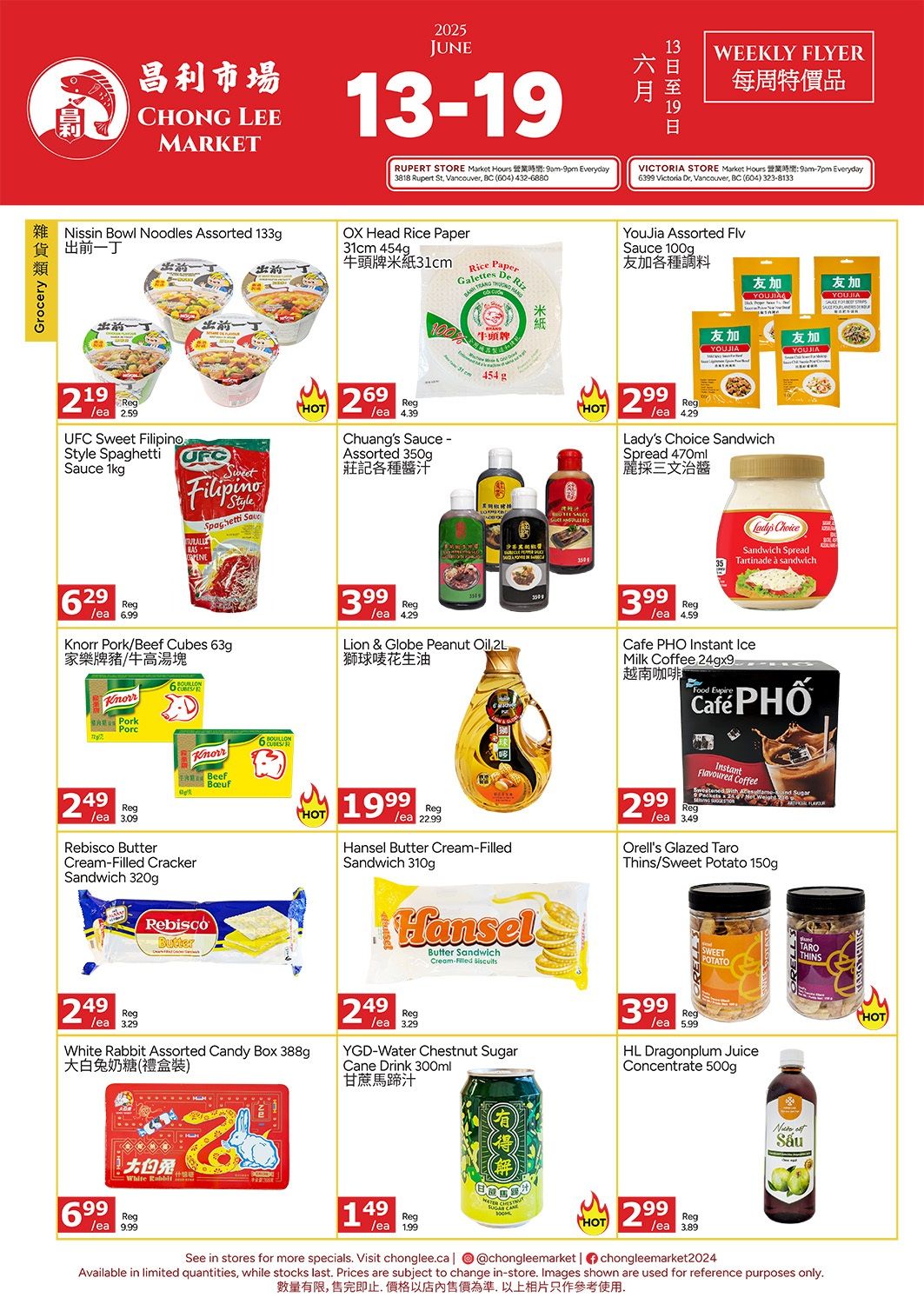 Chong Lee Market Flyer June 13 to 19