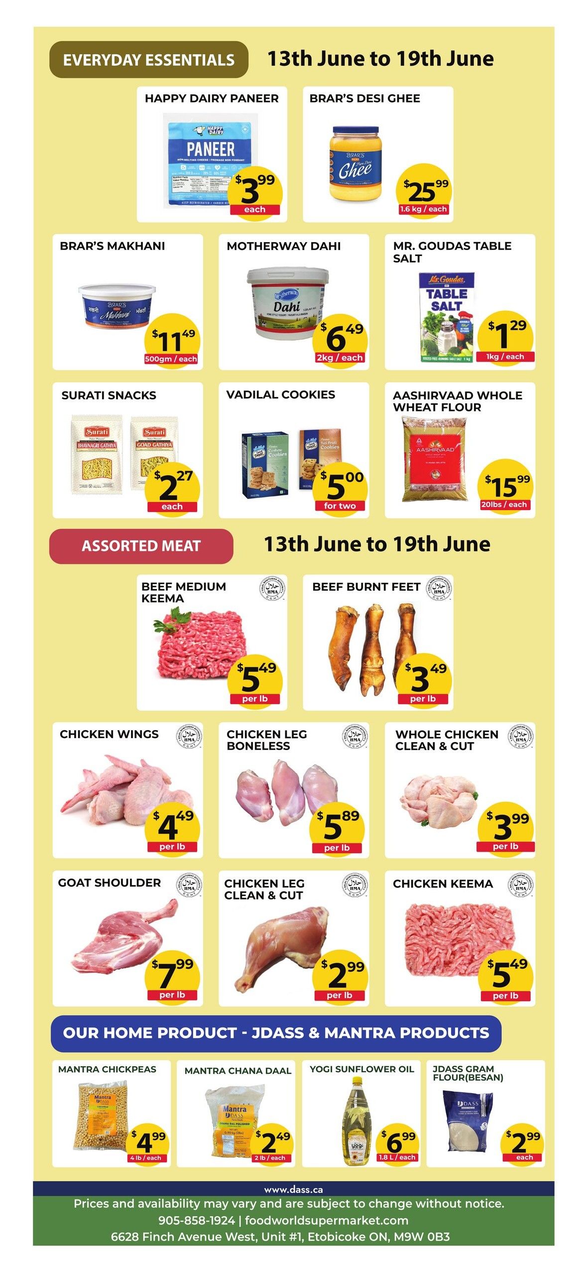 Food World Supermarket Flyer June 13 to 19