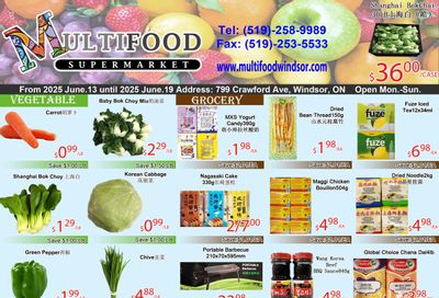 MultiFood Supermarket Flyer June 13 to 19